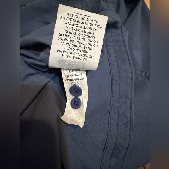 REI Co-op Womens Blue Button-Up Roll Tab Sleeves Hiking/Travel Shirt Sz L - Picture 6 of 6